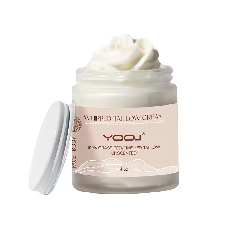 Pure Grass-Fed Whipped Tallow Cream,  Natural Moisturizer for Face & Body.