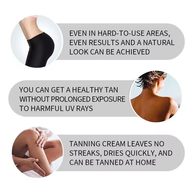 Self Tanning Lotion - Achieve a Natural, Streak-Free Tan at Home - Moisturizes and Brightens Skin - 100g