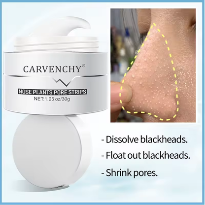 Nose Plants Pore Strips - Deep Cleansing Blackhead Removal, Pore Shrinking & Skin Refreshing - 30g