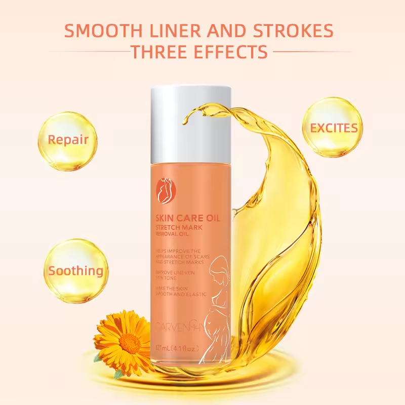 Advanced Stretch Mark Removal Oil - Skin Care Oil for Scars, Pregnancy Stretch Marks, and Uneven Skin Tone - 121mL