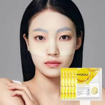 Vita Collagen Mask - Firming & Hydrating Sheet Mask with Collagen Extract for Youthful Glow, Pack of 5 Masks - Ideal for All Skin Types