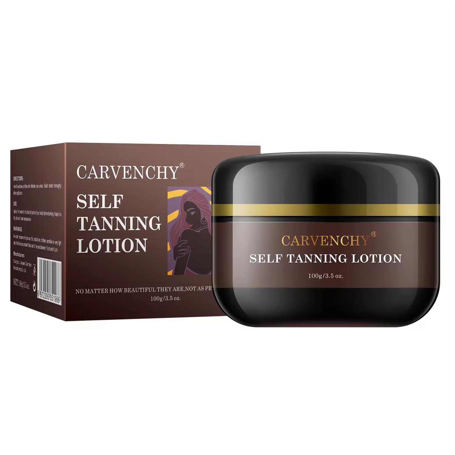 Self Tanning Lotion - Achieve a Natural, Streak-Free Tan at Home - Moisturizes and Brightens Skin - 100g