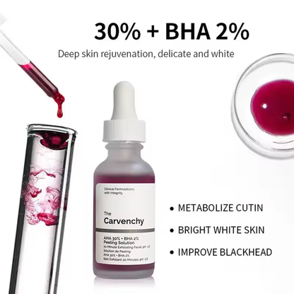 The AHA 30% + BHA 2% Peeling Solution – 10-Minute Exfoliating Facial for Radiant Skin, Clinical Formulations with Integrity, 30ml
