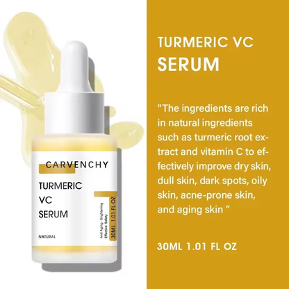 Turmeric Vitamin C Serum - Anti-Aging, Acne Treatment, Skin Brightening, For All Skin Types, 30ml