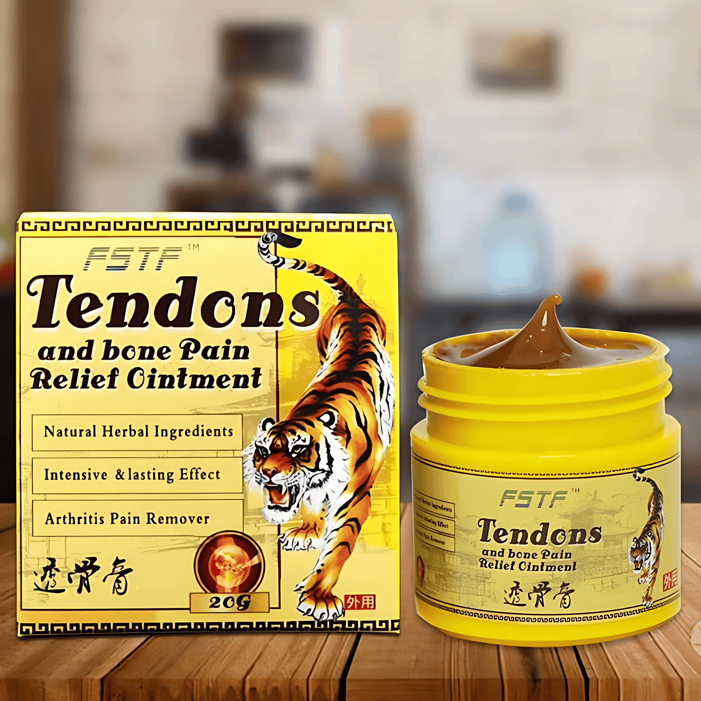 Britains Beauty Tendons and Bone Pain Relief Ointment - Natural Herbal Ingredients, Intensive & Lasting Effect, Arthritis Pain Remover, 20g - Relieves Neck, Shoulder, Waist, Leg Discomfort