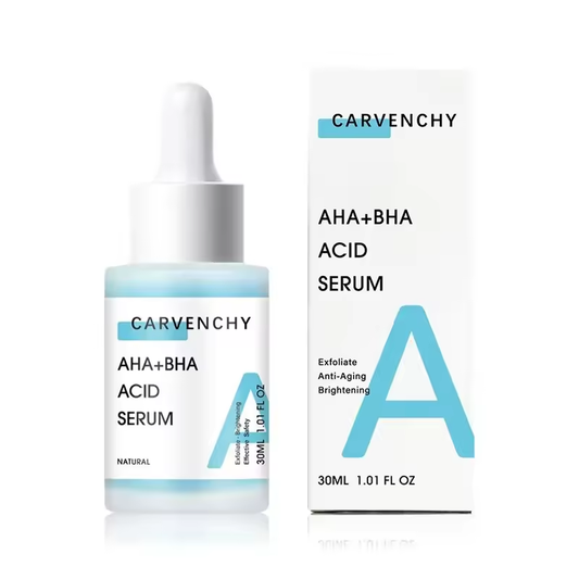 AHA+BHA Fruit Acid Serum - Natural Exfoliating and Brightening Skincare Formula, Reduces Acne and Fine Lines, Stimulates Collagen, 30ml (1.01 fl oz)