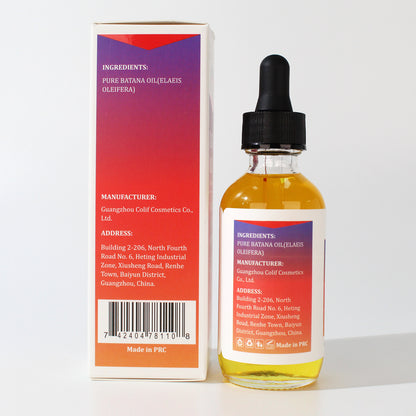 Batana Oil 60ml - Pure and Raw Unrefined Hair Treatment Oil for Split Ends and Breakage Prevention