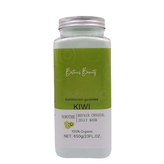 Britain's Beauty Kiwi Jelly Mask - Organic Soothing and Repair Crystal Mask for Radiant Skin, Deep Hydration, and Pore Cleansing, 650g/23 fl.oz