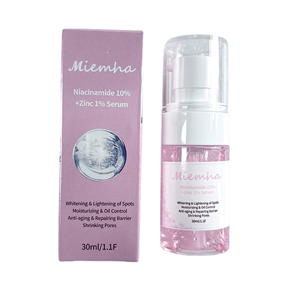 Niacinamide 10% + Zinc 1% Serum - Advanced Whitening, Oil Control, Anti-Aging, Pore Shrinking & Spot Lightening Treatment, 30ml