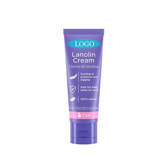 Lanolin Nipple Cream, Natural Soothing & Protective, Safe for Baby & Mom