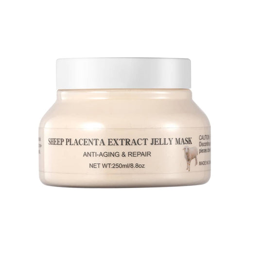 Sheep Placenta Extract Jelly Mask, Anti-Aging & Repair Face Mask, Hydrating and Nourishing Skincare, 250ml, For Smooth, Youthful, and Radiant Skin, Suitable for All Skin Types