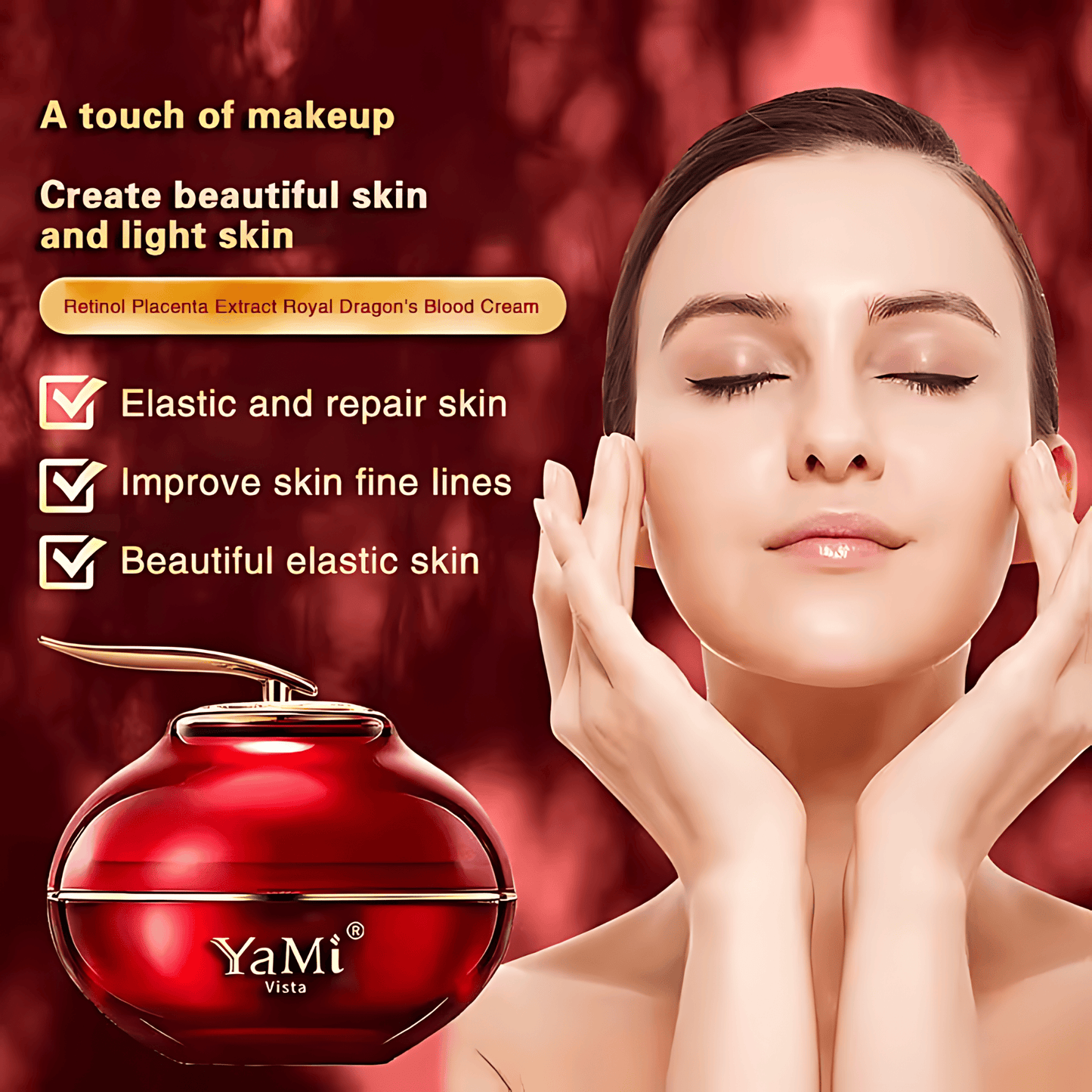 Retinol Placenta Extract Royal Dragon's Blood Cream - Deep Nourishment, Skin Repair, Anti-Aging, Natural Ingredients, Moisturizing Face Cream for Elastic and Radiant Skin