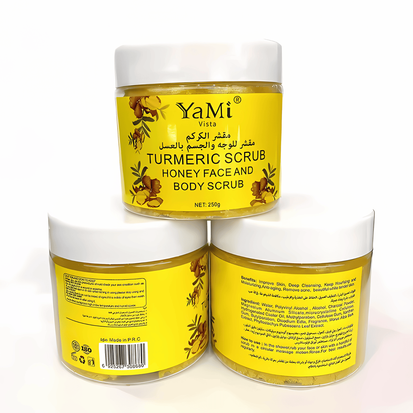 Brightening Bikini Scrub - Turmeric & Kojic Acid, Whitening and Brightening for Private Parts, Dark Spots Removal, 150g, Strong Whitening, Smooth Skin