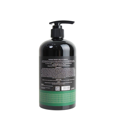 Britains Beauty Rosemary & Mint Hair Shampoo - Revitalise and Strengthen, Prevent Hair Loss, 100% Pure Rosemary & Peppermint Oil, Biotin-Infused, No Parabens, 500ml