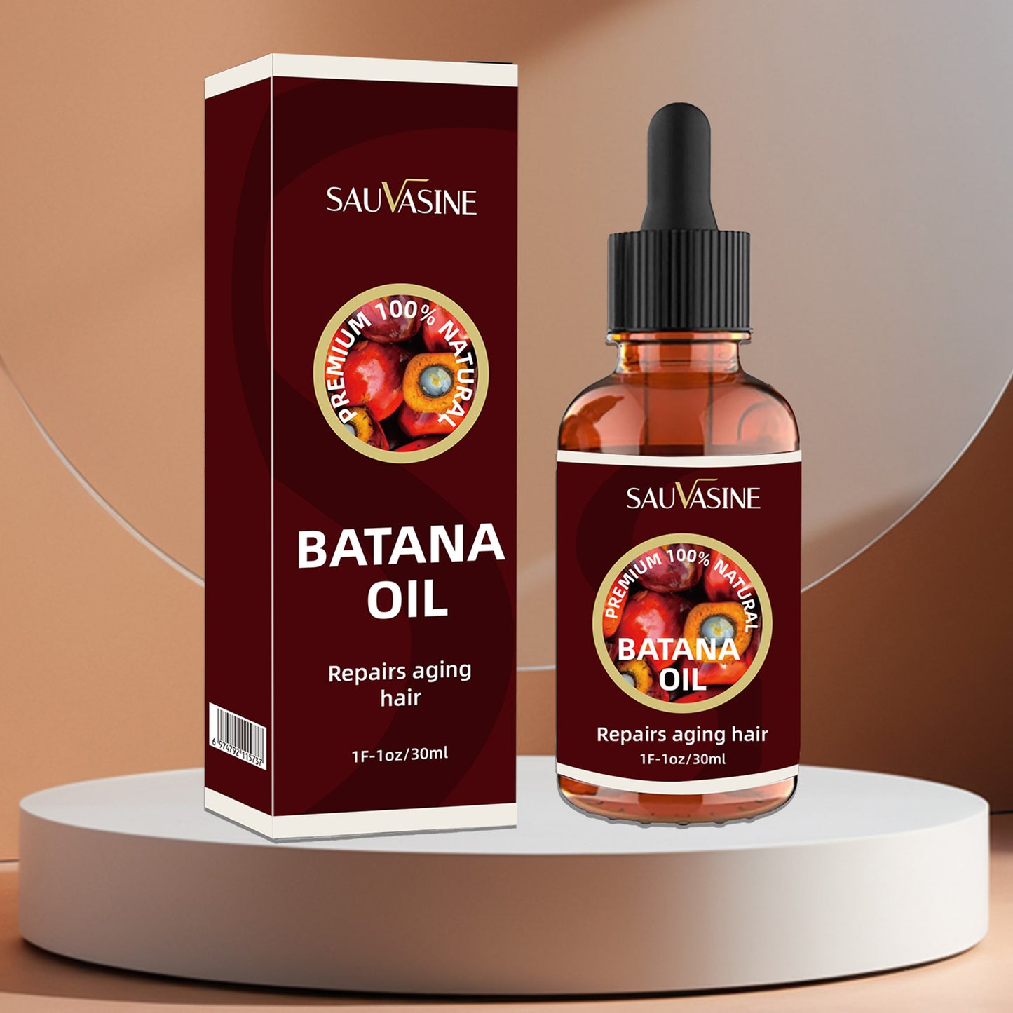 Britains Beauty Batana Oil - 100% Natural Anti-Hair Loss Serum, Repairs Damaged Hair, Promotes Hair Growth, Deep Moisturizing Treatment for Smooth, Shiny Hair - 30ml