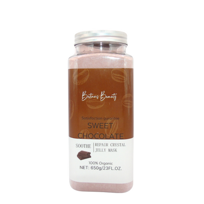 Britains Beauty Sweet Chocolate Jelly Mask – Pure Organic, Deep Hydration, Natural Ingredients, Repair Crystal Jelly Mask – Soothe, Nourish, Exfoliate for Glowing Skin – 650g