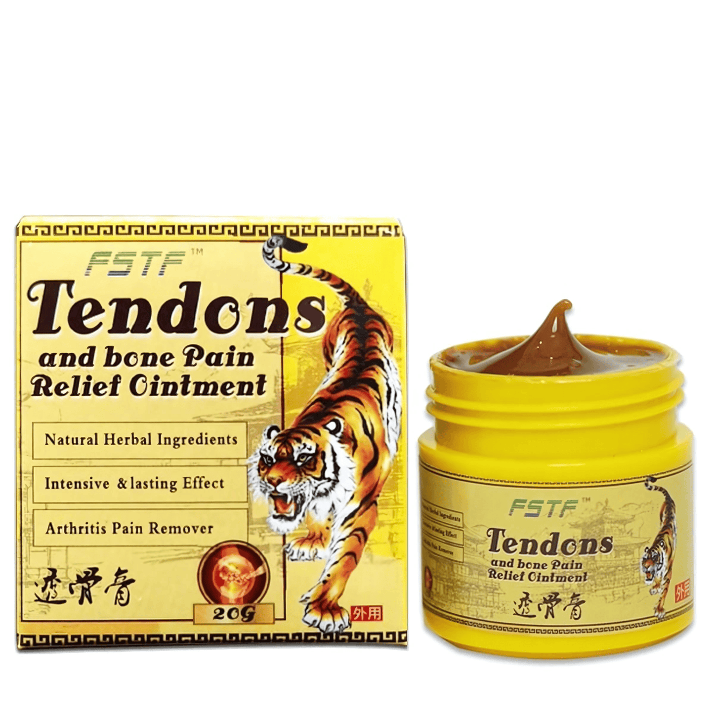 Britains Beauty Tendons and Bone Pain Relief Ointment - Natural Herbal Ingredients, Intensive & Lasting Effect, Arthritis Pain Remover, 20g - Relieves Neck, Shoulder, Waist, Leg Discomfort