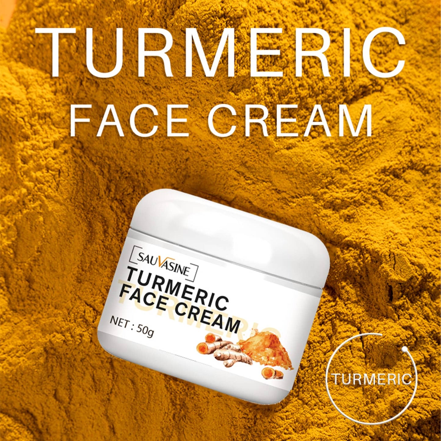 Britains Beauty Turmeric Face Cream – Britains Beauty Whitening Cream for Anti-Aging, Moisturizing, Skin Brightening, Acne Marks Repair – 50g Natural Herbal Formula