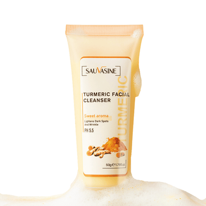Britains Beauty Turmeric Facial Cleanser - Deep Cleansing, Acne Treatment, pH 5.5, Sweet Aroma, Lightens Dark Spots, Vegan & Cruelty-Free, 50g