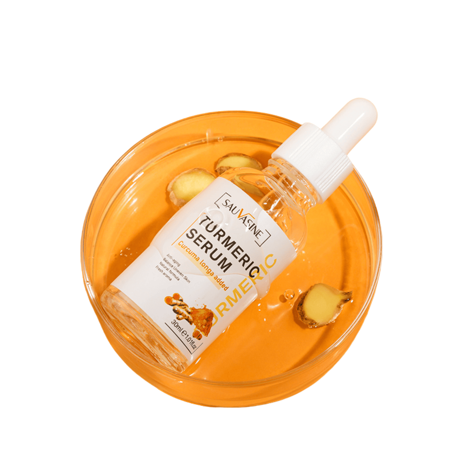 Britains Beauty Turmeric Serum for Anti-Aging and Skin Repair - Natural Formula with Curcuma Longa, Moisturizes, Reduces Fine Lines, Balances Uneven Skin Tone, Fresh Aroma - 30ml