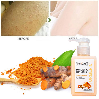 Britains Beauty Turmeric Body Lotion - Anti-Aging & Whitening - Vitamin C & Arbutin - Moisturizes & Brightens Skin - 100ml - Natural Ingredients, Hydrating Body Lotion for All Skin Types