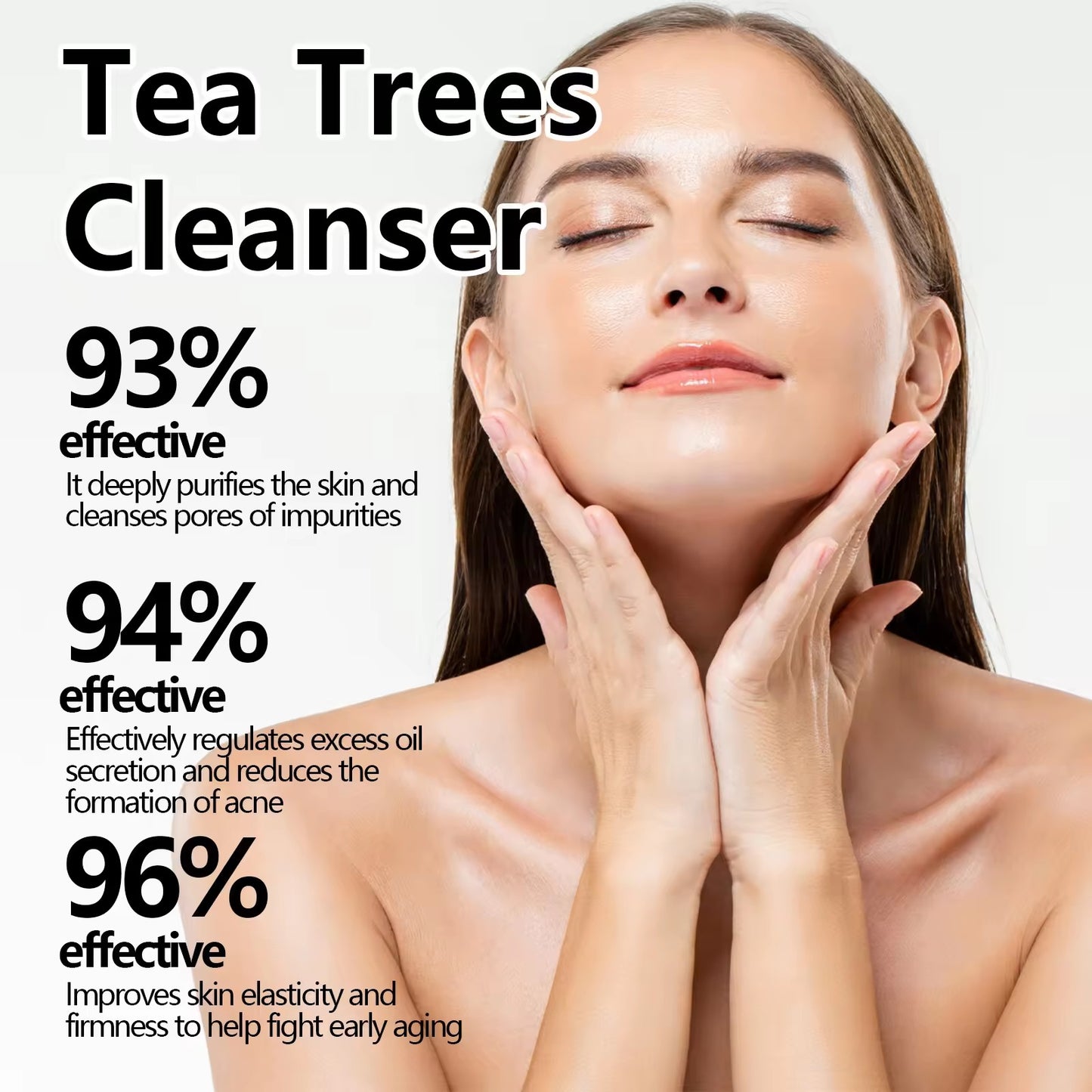 Tea Trees Cleanser with Tea Tree Oil & Centella Asiatica - Deep Pore Cleansing and Acne Treatment - 100g / 3.53 oz