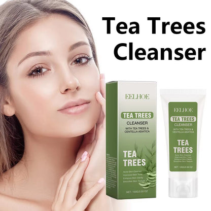 Tea Trees Cleanser with Tea Tree Oil & Centella Asiatica - Deep Pore Cleansing and Acne Treatment - 100g / 3.53 oz