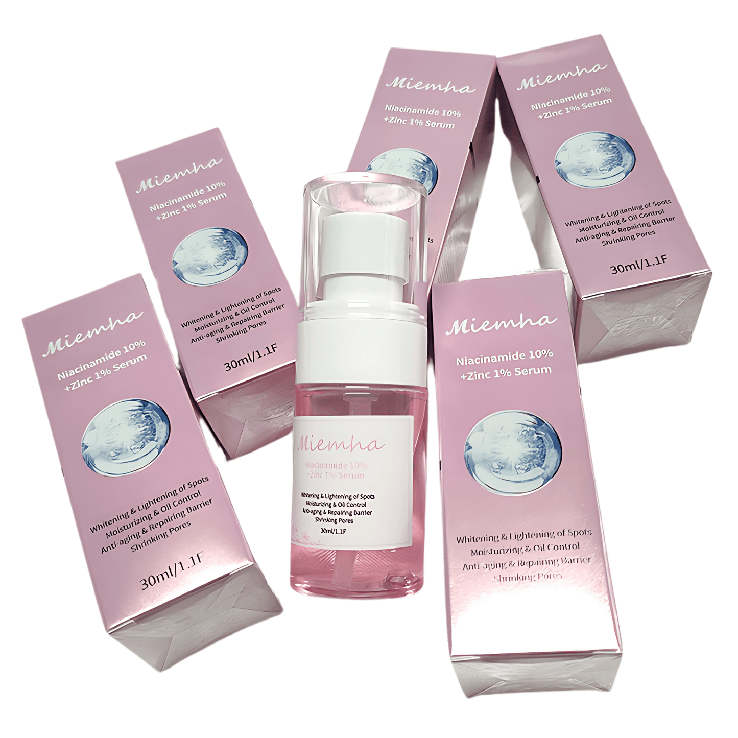 Niacinamide 10% + Zinc 1% Serum - Advanced Whitening, Oil Control, Anti-Aging, Pore Shrinking & Spot Lightening Treatment, 30ml