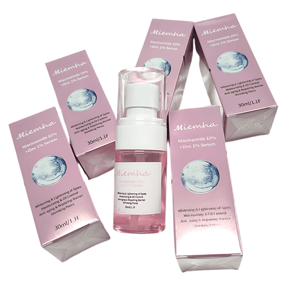 Niacinamide 10% + Zinc 1% Serum - Advanced Whitening, Oil Control, Anti-Aging, Pore Shrinking & Spot Lightening Treatment, 30ml