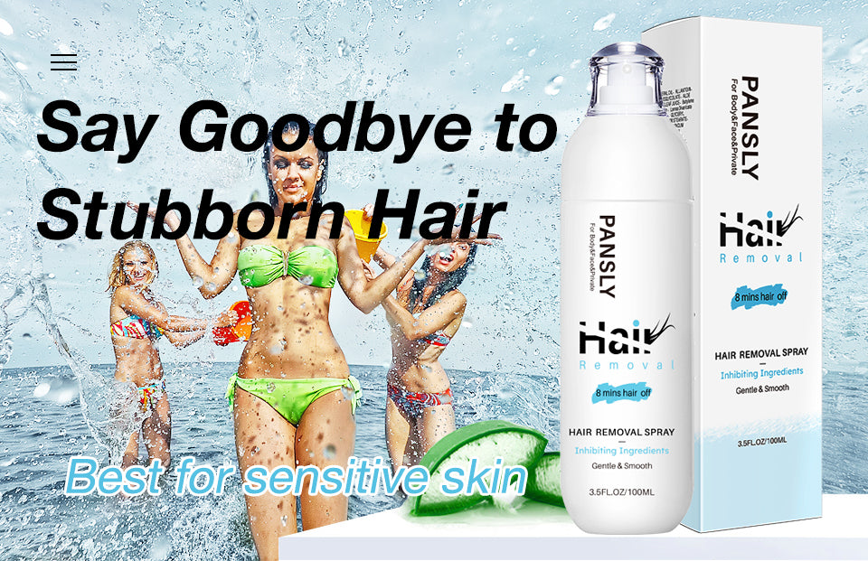 Advanced Hair Removal Spray - Fast-Acting, Gentle on Skin, Soothing Aloe & Allantoin, Inhibits Hair Regrowth - 3.5 fl.oz/100ml